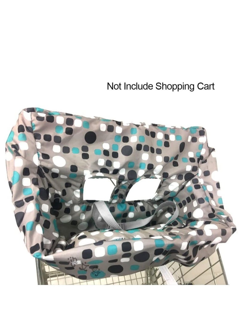 Generic Shopping Cart Cover for Baby Polyester Baby Shopping Cart Cover Multifunctional Cart Covers for Babies Universal Fit Soft Padded Grocery Cart Cover 2-in-1 for Baby Boy Girl  - Image 3