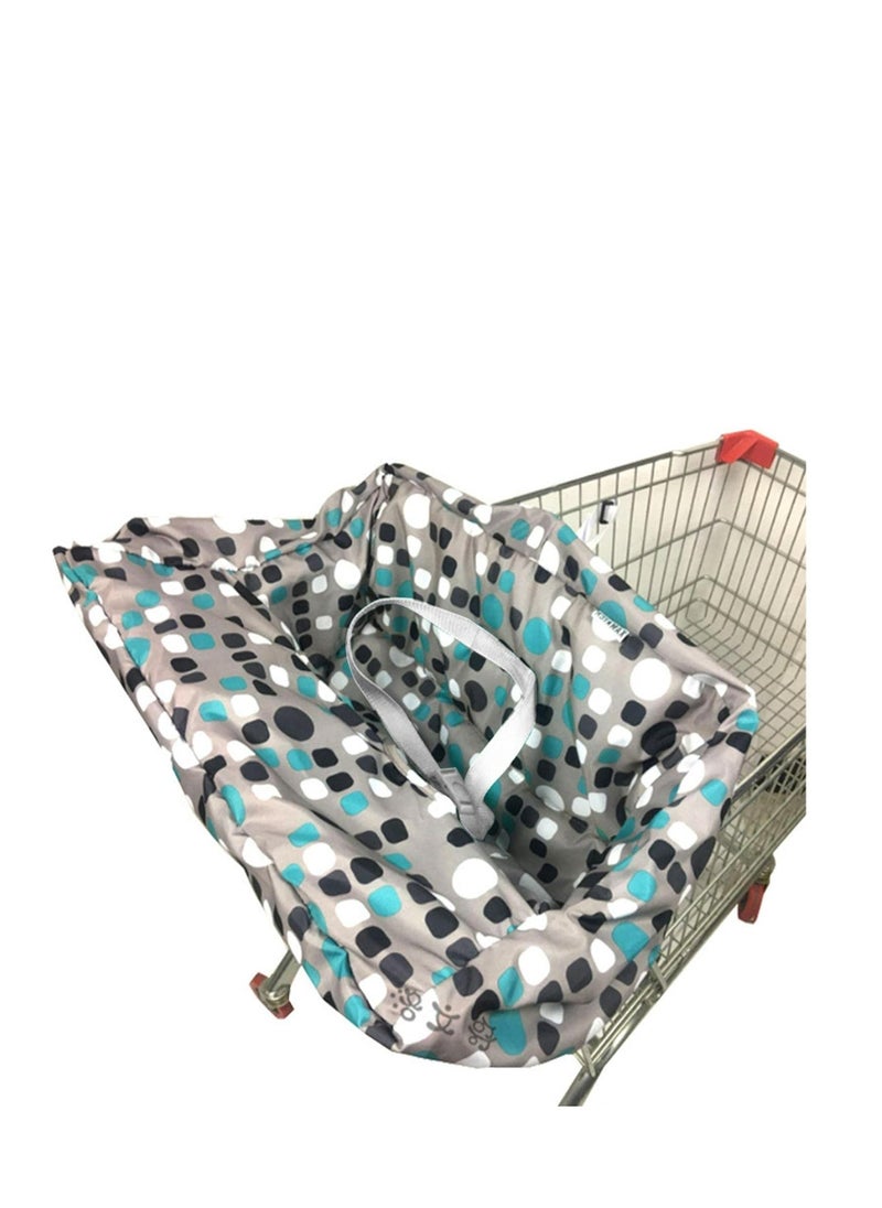 Generic Shopping Cart Cover for Baby Polyester Baby Shopping Cart Cover Multifunctional Cart Covers for Babies Universal Fit Soft Padded Grocery Cart Cover 2-in-1 for Baby Boy Girl  - Image 5