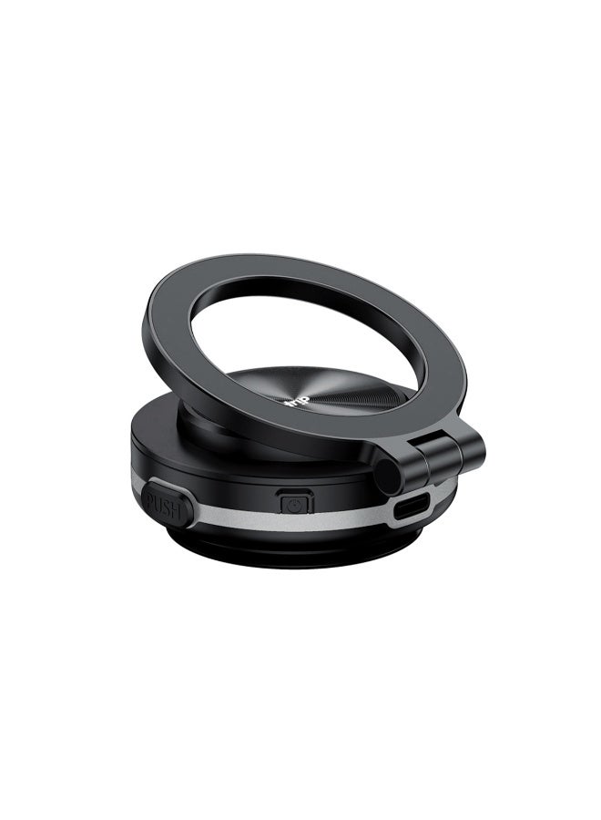 DRIP 🧲📱 Foldable Magnetic Phone Mount Vacuum Suction Adjustable Car Dashboard Holder for iPhone Android - Image 2