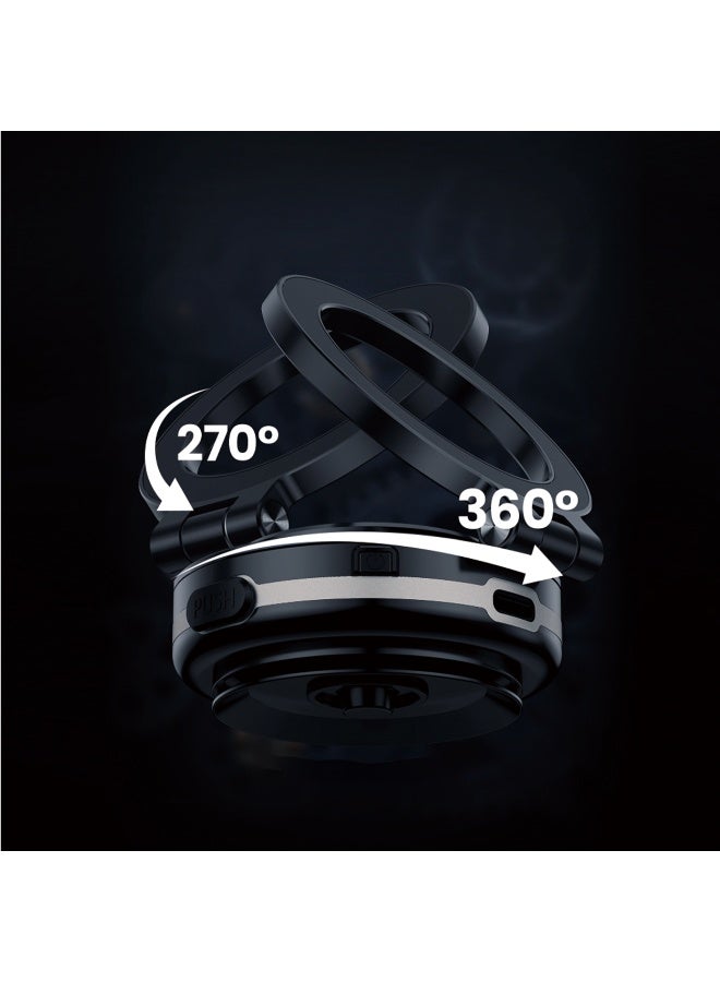 DRIP 🧲📱 Foldable Magnetic Phone Mount Vacuum Suction Adjustable Car Dashboard Holder for iPhone Android - Image 3