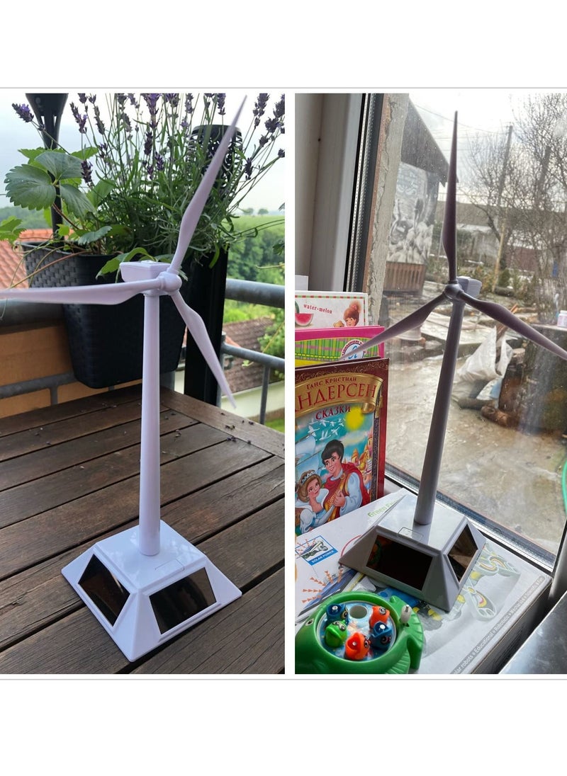 Generic - Kids Students Solar Wind Turbine Toy DIY Solar Power Rotating Base Windmill Wind Turbine Model Desktop Science Educational Toy - Image 1