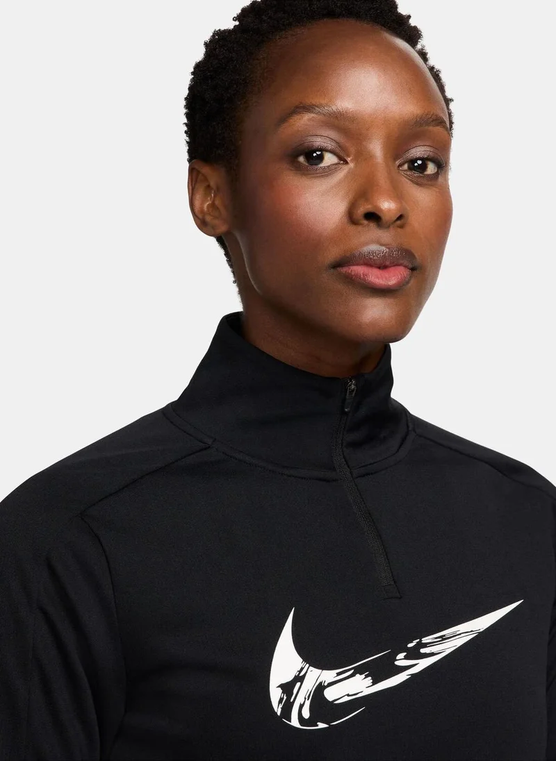 Nike Women's Dri-FIT 1/4-Zip Mid Layer Running Top