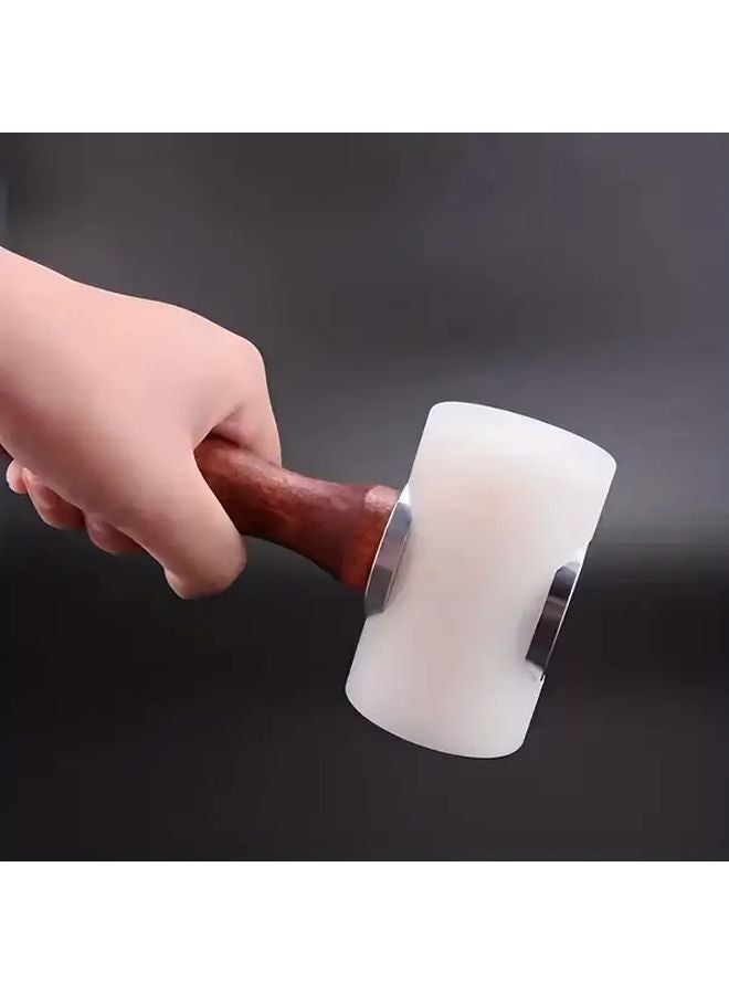 2 Piece Set Heavy Duty Nylon Leather Engraving Hammer Professional Leather Crafting Tool - Image 2