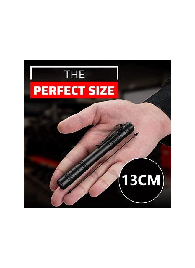 PROMASS promass LED Pocket Pen Light Flashlight [2 Pack] - Small, Mini, Stylus PenLight with Clip - Perfect Flashlights for Inspection, Work, & Repair  - Image 2