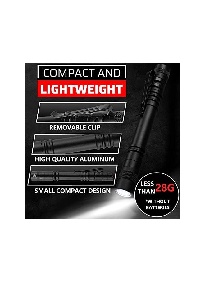 PROMASS promass LED Pocket Pen Light Flashlight [2 Pack] - Small, Mini, Stylus PenLight with Clip - Perfect Flashlights for Inspection, Work, & Repair  - Image 3