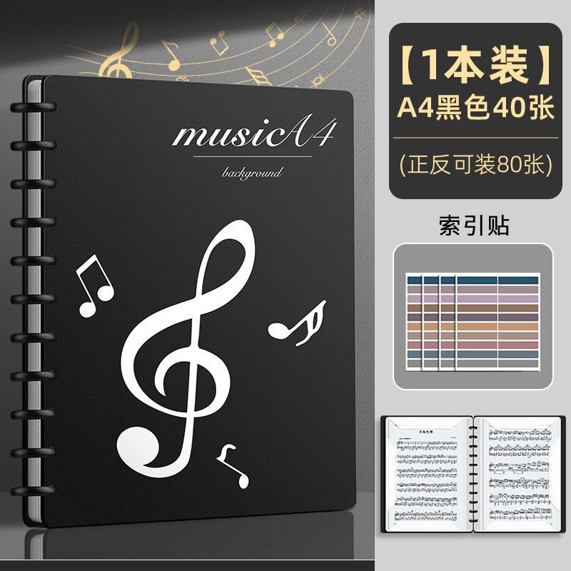 ofeankri PP Sheet Music Folder for Piano - A4 Size, Dark Brown, Classic Style - Image 5