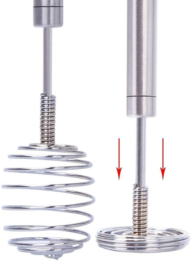XIBO Steel Spiral Egg Beater Stainless Steel Wire Coil Spiral Whisk Milk and Egg Beater Kitchen Utensils for Blending, Whisking, Beating. - Image 5