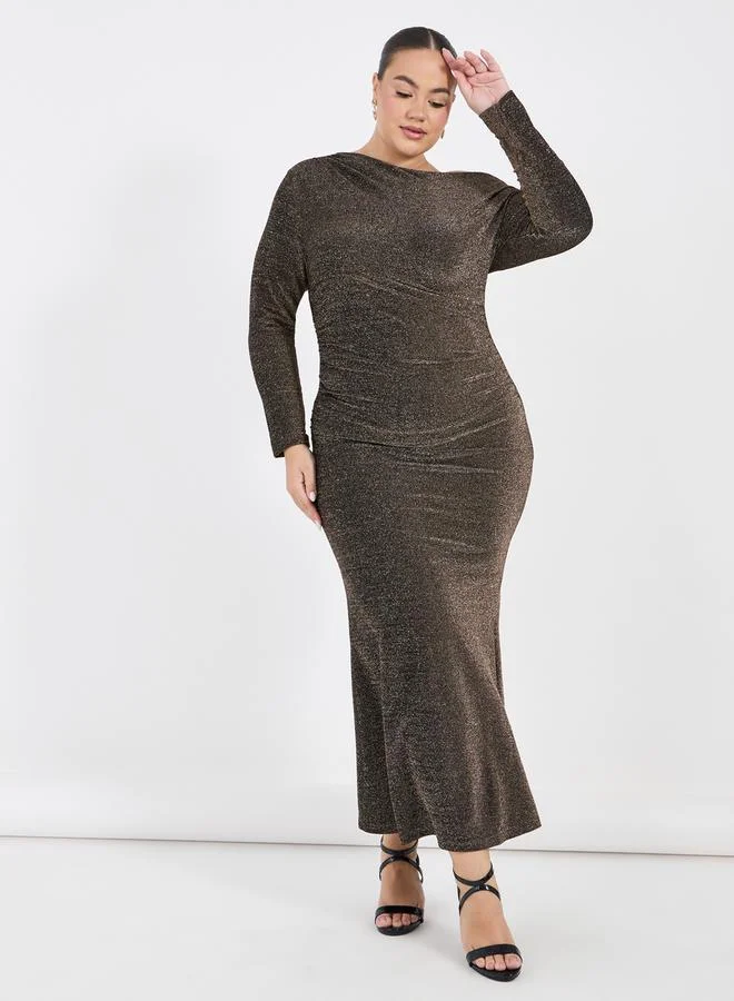 Styli One-Shoulder Maxi Dress