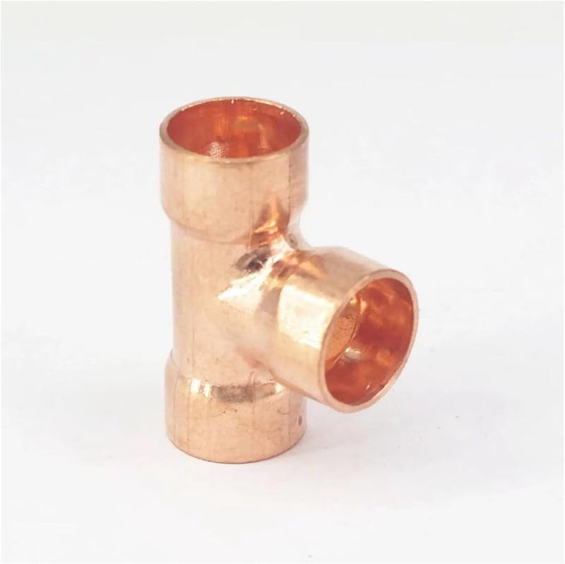 25mm Copper End Feed Equal Tee 3 Way Pipe For Air Conditioner Refrigeration Water Heater - Image 2