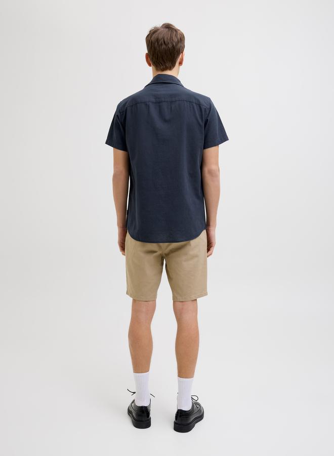 Rebel Moss Sunny Plain Short Sleeve Regular Fit Shirt - Image 4