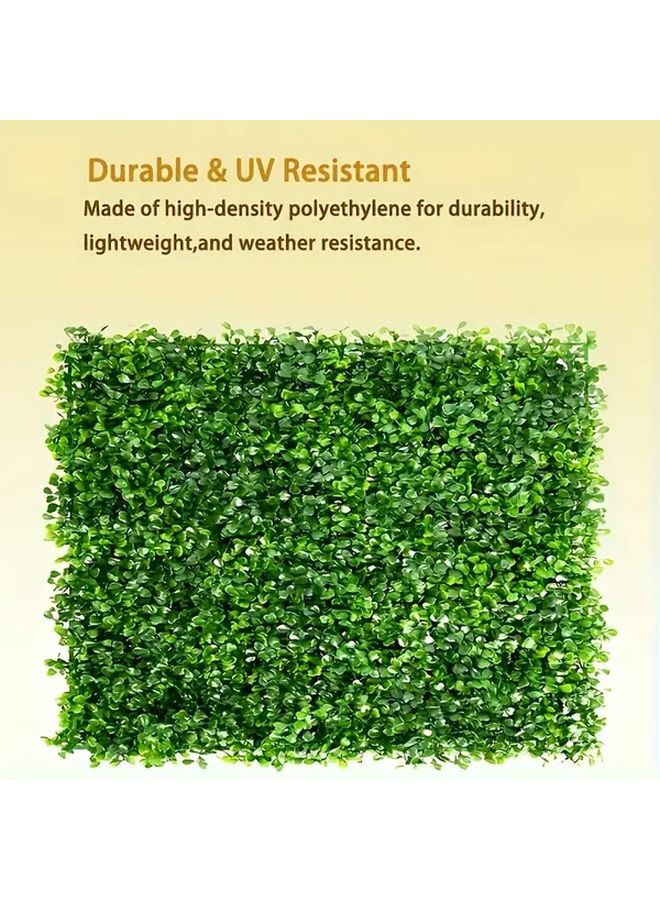 Green Artificial Grass Wall Panels With Wood Frame Indoor Outdoor Decor - Image 1