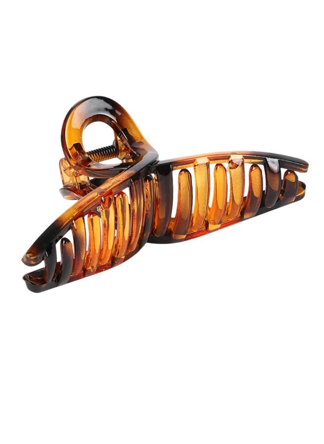 Just Peachy - Just Peachy Large Brown Claw Clip for Women - Fashionable Hair Accessory Strong Grip & Durable, Stylish, Non-Slip Design | Ideal for Thick, Curly, or Straight Hair | Comfortable & Gentle on Hair - Image 1
