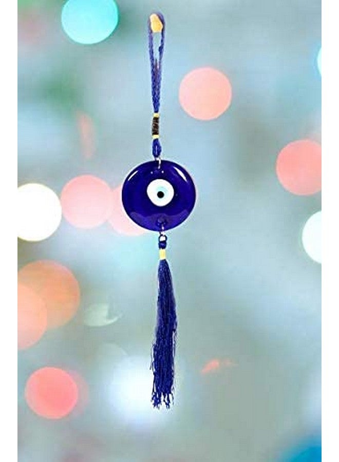 PANCIKAA Evil Eye Hanging for Car, Home & Office | Entrance Décor Nazar Battu | Global Blue Medium Hang for Good Luck & Prosperity | AAA Quality - 25 cm | Zodiac Lucky Charm Success, Health & Wealth - Image 3