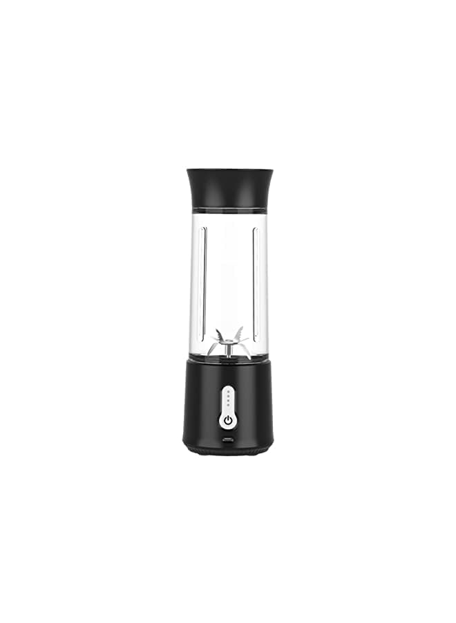 IAF Rechargeable Mini Blender Cup, Portable Electric Blender Cup, Usb Charging Design, 6 Blade Stainless Steel Blade (Black) - Image 2