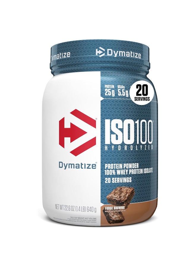 Dymatize ISO 100 – Fudge Brownie – 20 Servings - Image 1