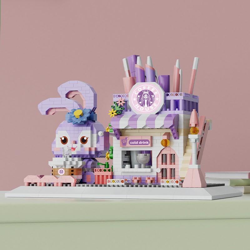 [ Generation] Cartoon Cute June 1 Pen Holder For Girls Gift Compatible With Lego Assembled Micro-Particle Building Blocks - Image 5