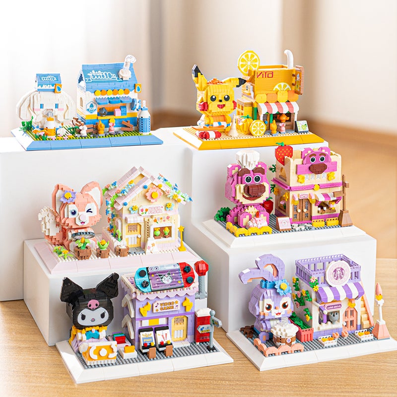 [ Generation] Cartoon Cute June 1 Pen Holder For Girls Gift Compatible With Lego Assembled Micro-Particle Building Blocks - Image 2