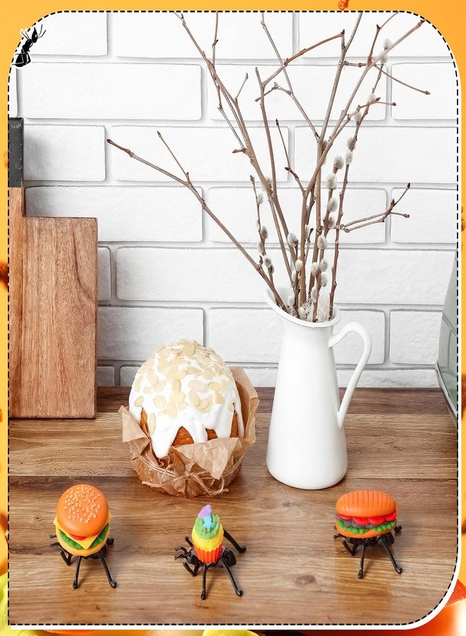 GlikCeil 3 Pcs Fake Ants Carrying Food Decor Summer Picnic Cookout BBQ Party Decoration Tiered Tray Decor for Spring Summer Picnic Favor - Image 5