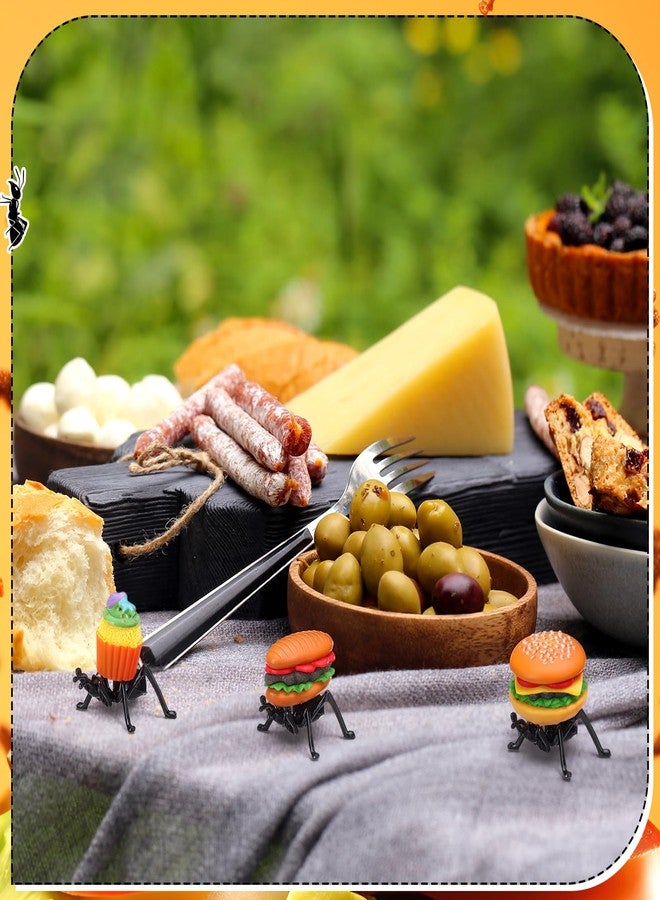 GlikCeil 3 Pcs Fake Ants Carrying Food Decor Summer Picnic Cookout BBQ Party Decoration Tiered Tray Decor for Spring Summer Picnic Favor - Image 3