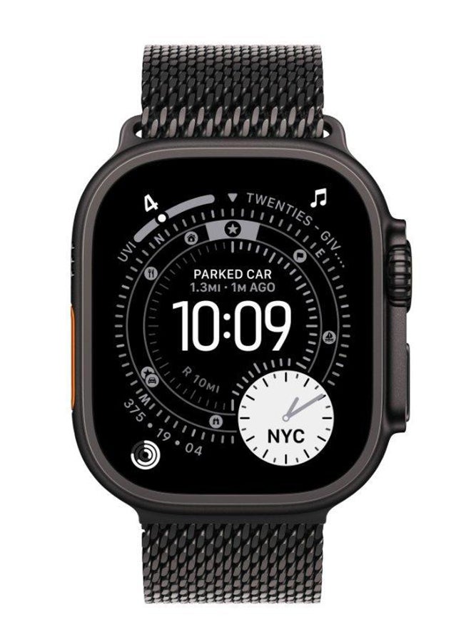 Apple 49mm Black Titanium Milanese Loop Large Black - Image 3
