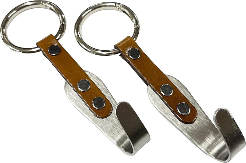 IQ Labs Premium Leather Headrest Hooks for Car - Image 5