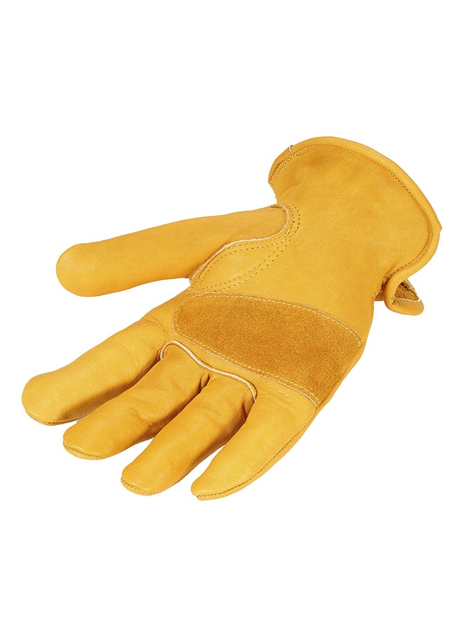 Non Slip Safety Worker Gardening Gloves Yellow - Image 3