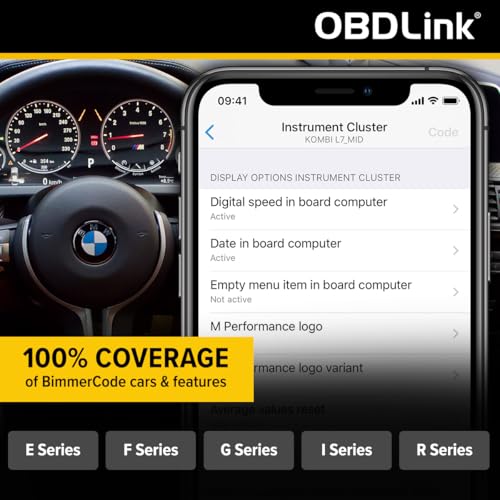 OBDLink محول OBDLink CX Bimmercode Bluetooth 5.1 OBD2 لسيارات BMW/Mini، يعمل مع iPhone/iOS وAndroid، برمجة السيارات، ماسح تشخيص OBD II - Image 3
