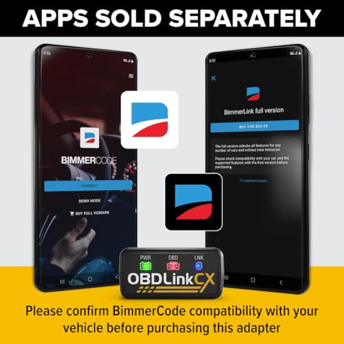 OBDLink محول OBDLink CX Bimmercode Bluetooth 5.1 OBD2 لسيارات BMW/Mini، يعمل مع iPhone/iOS وAndroid، برمجة السيارات، ماسح تشخيص OBD II - Image 5