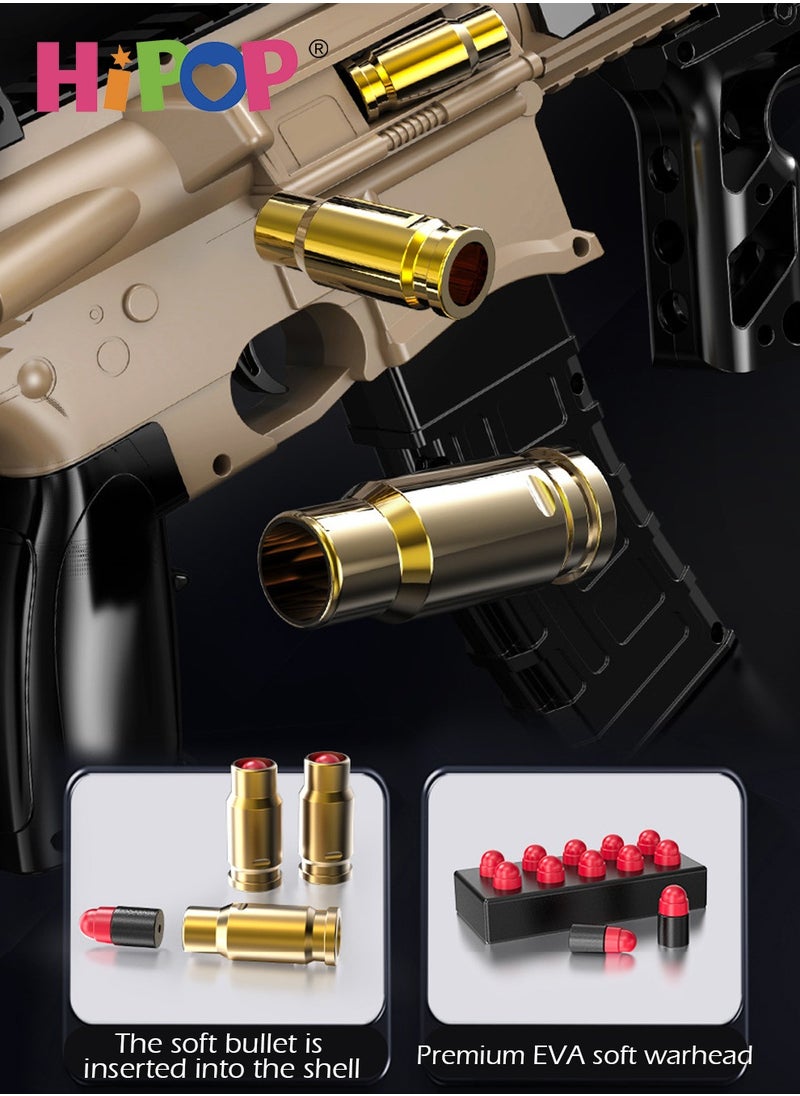 HIPOP - M416 Electric Toys Gun for Kids,Gun Toy with Shell Throwing Function,Manual and Electric Dual Mode,Safe Soft Bullet,Kids Educational Model Gun Toy and No Harm - Image 1