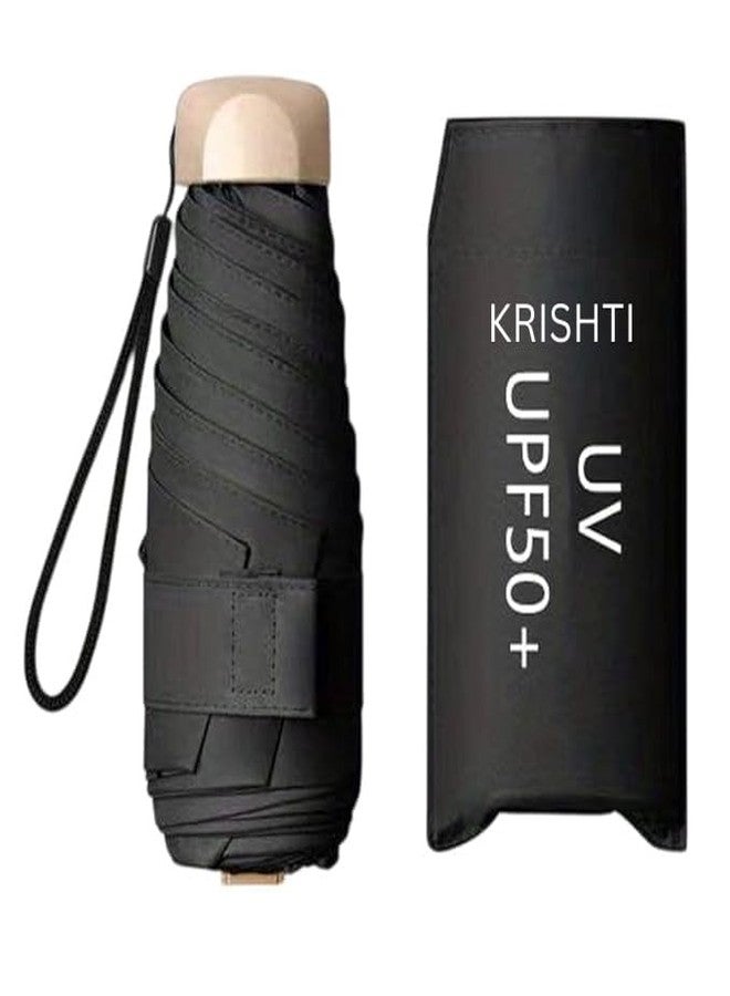 KRISHTI Compact Travel Umbrella - Portable Mini Folding Umbrella | Rain, Sun, Beach, | Golf - Elegant Slim Design Small Pocket Uv Protection - Lightweight Umbrella Girls Women - Image 2