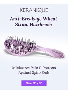 Keranique Detangling Hair Brush for Women - Gentle Scalp Massaging Hairbrush for Women With Flexible Paddle - Detangler Brush for Thin, Thick, Curly, Straight, and All Other Womens Hair Types by Keranique  - Image 2