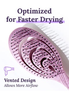 Keranique Detangling Hair Brush for Women - Gentle Scalp Massaging Hairbrush for Women With Flexible Paddle - Detangler Brush for Thin, Thick, Curly, Straight, and All Other Womens Hair Types by Keranique  - Image 4