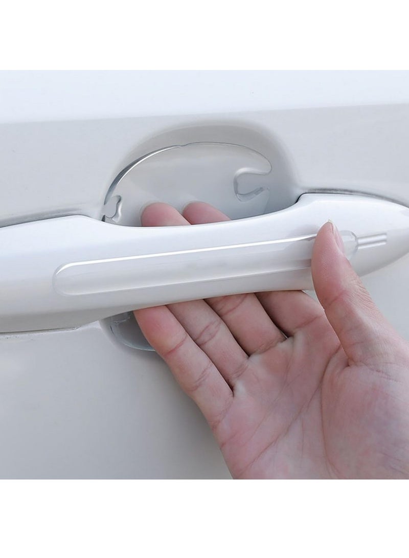 حامي مقبض باب السيارة فيلم شفاف مضاد للماء حامي وعاء باب السيارة 8 قطع - Image 2