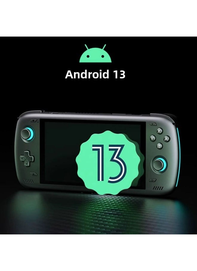 Odin 2 Generation Handheld Odin2 Game Console Android Handheld Qualcomm 8gen2 Open Source Handheld Support Hand Travel Streaming-Product Color:12+256G-Model:Odin 2 Black