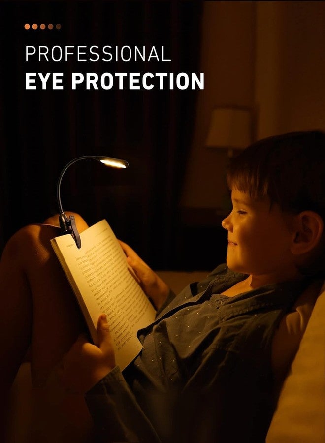 Yorten Portable cob led Book Light Adjustable Lamp Flexible Arm Lightweight Eye-Care Night Reading Clip. - Image 3