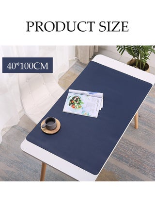 Leather Desk Pad Protector Office Desk Mat Large Mouse Pad,Non-Slip Leather Desk Blotter Laptop Desk Pad,Waterproof Desk Writing Pad for Office and Home - view 4