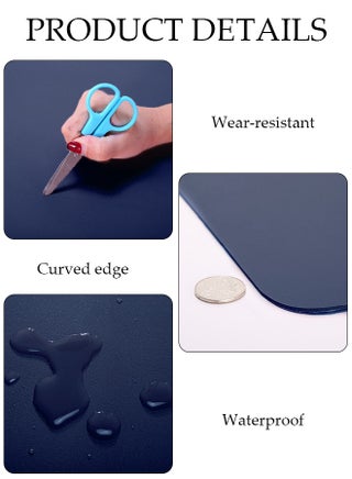 Leather Desk Pad Protector Office Desk Mat Large Mouse Pad,Non-Slip Leather Desk Blotter Laptop Desk Pad,Waterproof Desk Writing Pad for Office and Home - view 5
