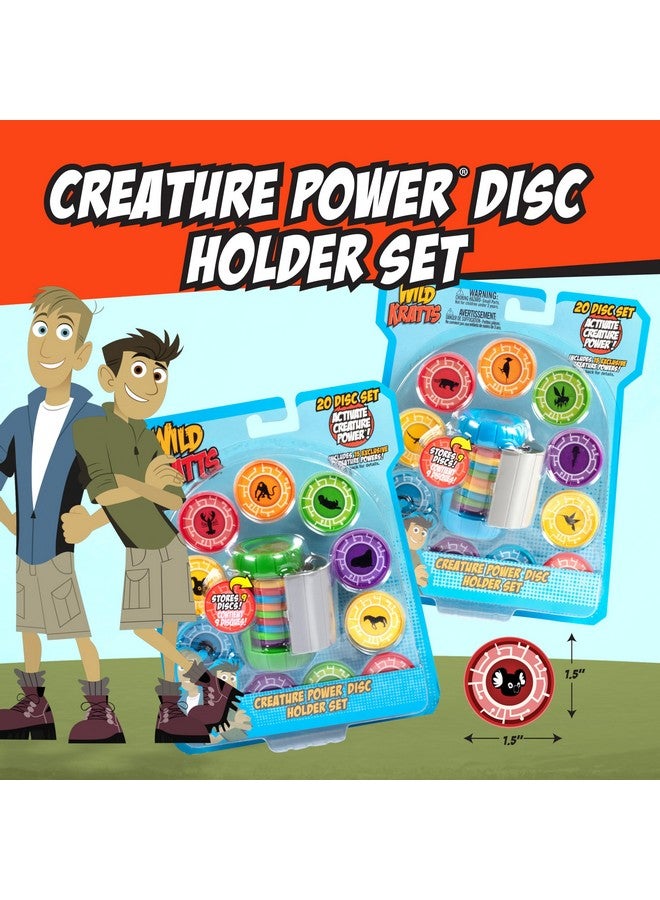 Wicked Cool Toys Wild Kratts Chris Creature Power Disc Holder Set w 20 Discs -Figure Toy for Pretend & Dress Up Play-Includes 15 Exclusive Power Discs -Officially Licensed Toys for Children-Gift for Kids Boy Girl - Image 2