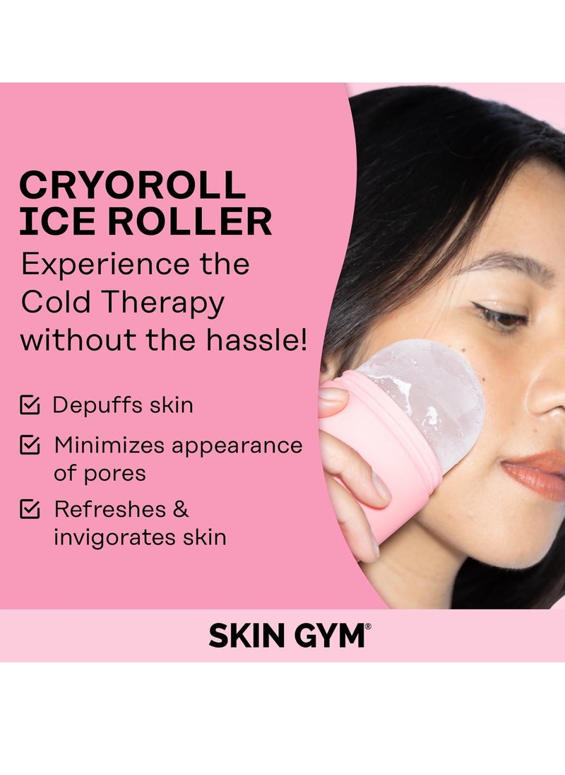 SKIN GYM Skin Gym Ice Roller for Face, Depuffing & Cooling Tool, Minimizes Pores & Soothes Skin, Cold Therapy for Glowing Complexion  - Image 3
