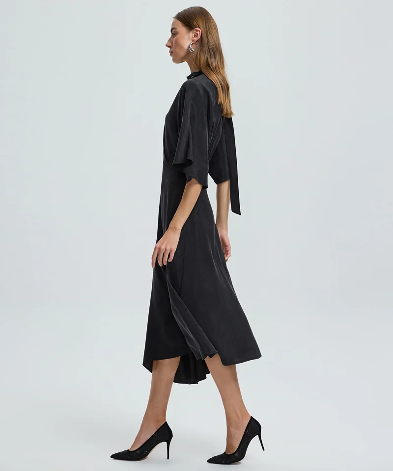 Ipekyol Midi Dress with Embellished Scarf