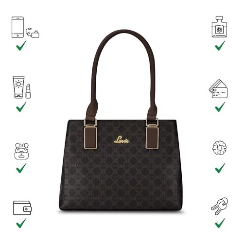Lavie Women's Zabby 2C Monoprint Satchel Bag for Women | Satchel Handbag for Work | Ladies purse | Stylish Shoulder Bag | Gift For Ladies - Image 5
