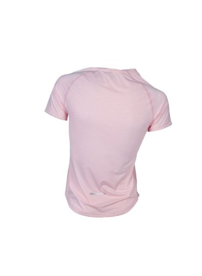Apacs Badminton T-Shirt RN 368 Pink for Ladies – Lightweight Quick-Dry Sports T-Shirt, Breathable Athletic Wear for Badminton, Training & Indoor Sports - Image 2