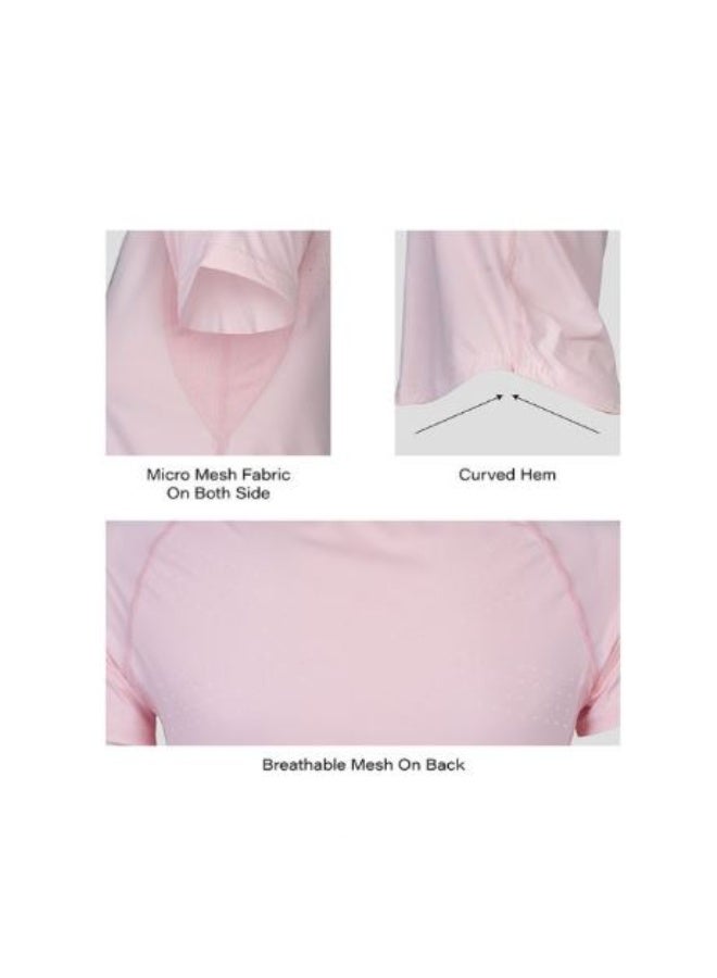 Apacs Badminton T-Shirt RN 368 Pink for Ladies – Lightweight Quick-Dry Sports T-Shirt, Breathable Athletic Wear for Badminton, Training & Indoor Sports - Image 4