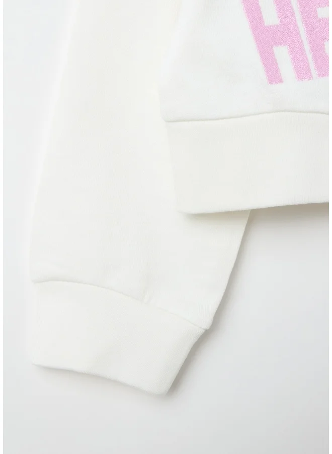 Ovs Cropped-fit sweatshirt with Hello Kitty print