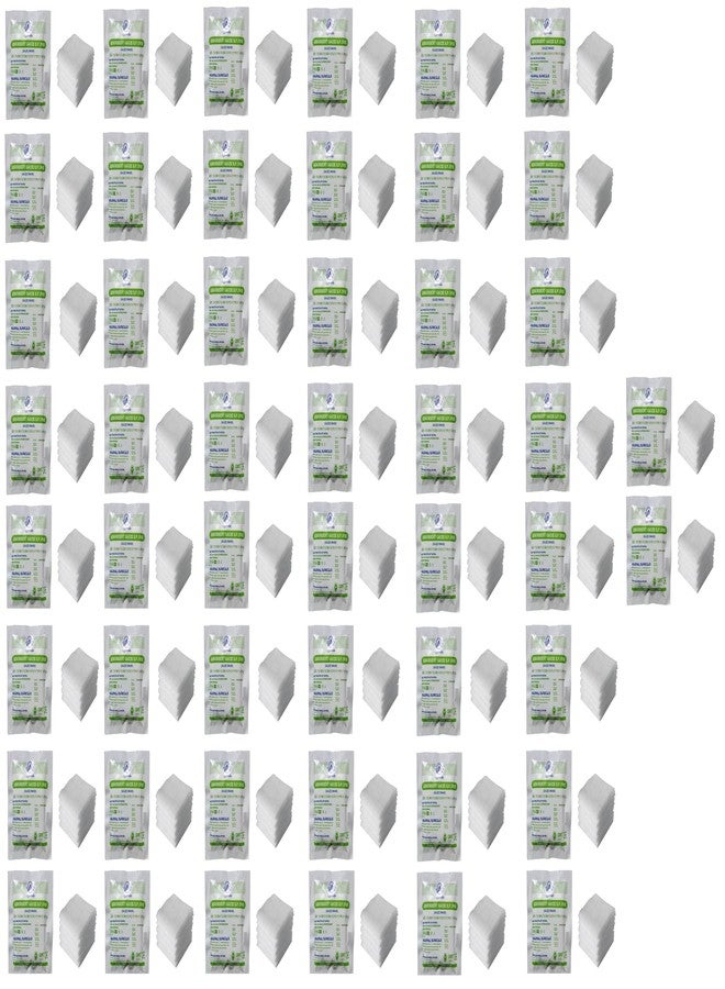 Agarwals Absorbent Gauze Swabs Sterile 7.5 cm X 7.5 cm X 12 ply (5Pcs/Pack) (Pack of 50 i.e. 250 Dressings) - Image 1