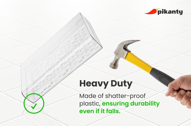 Pikanty - Bacon Container for Refrigerator | Fridge Storage and Deli Meat Keeper with Food Serving Tongs and Drain Plate | Dishwasher Safe | Made in USA - Image 3