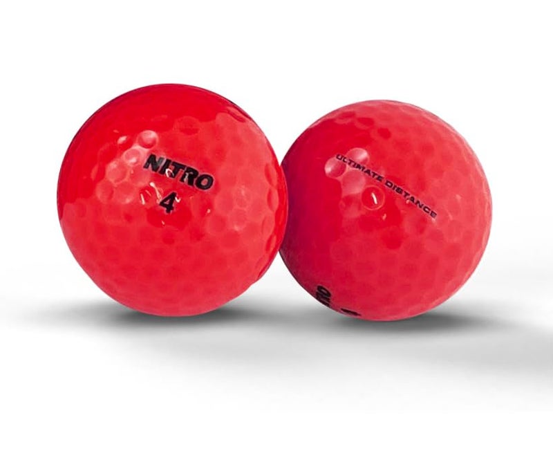 Nitro كرات جولف للأداء العالي لمسافات طويلة (15PK) لجميع المستويات - نيترو وايت آوت 70 ضغط نواة بيضاء ساخنة عالية السرعة كرات جولف لمسافات طويلة معتمدة من USGA - إجمالي 15 - متعددة الألوان - Image 2