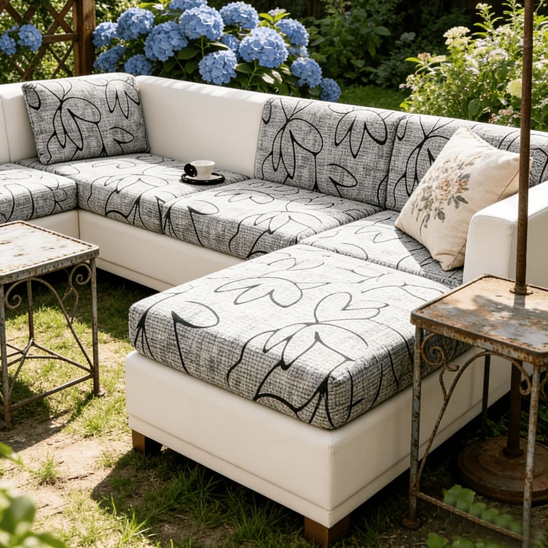 1pc Modern Seatback Cover Milk Velvet Sofa Slipcover Vintage Minimalist Style 360 Degree Full Wrap Furniture Protector Pet Friendly Machine Washable Decorative Sofa Protector For Cushion Fit All Sofas And L Shape Sofa - Image 2