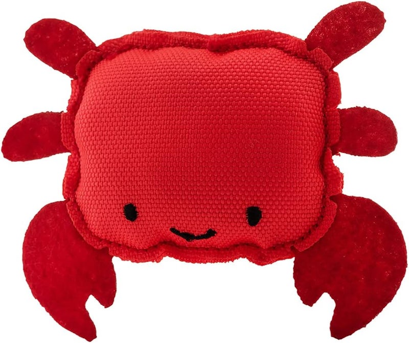 Beco Catnip Silly Crab Cat Toy Stuffed with Whisker Tingling North American Catnip Tough and Durable Outer Cloth Crafted from Recycled Materials for All Cats - Image 1