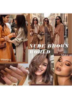 gelike ec Brown Gel Nail Polish Set Nude Brown Gel Polish 2023 Gel Nail Polish Colors Neutral Nail Polish Kit Soak Off Gel Polish Nail Art Diy Gift For Girls Women  - Image 5